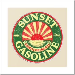 Sunset Oil and Gas Posters and Art